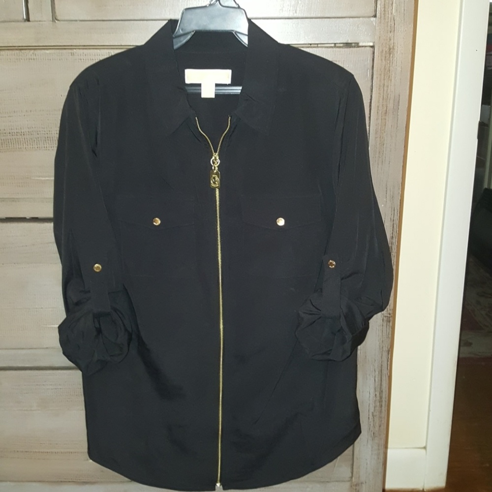 Michael Michael Kors zip front shirt